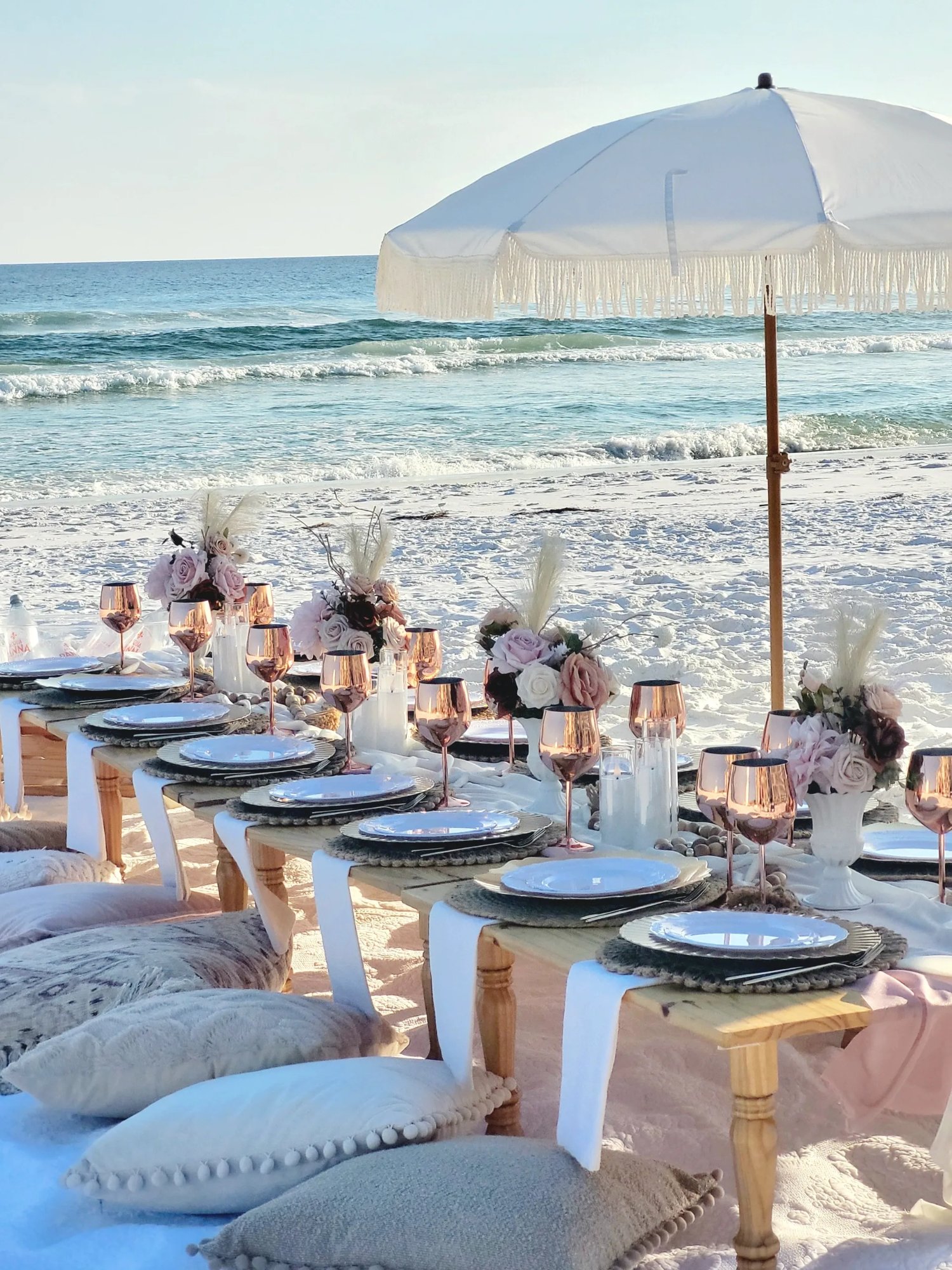 Catered beach picnic